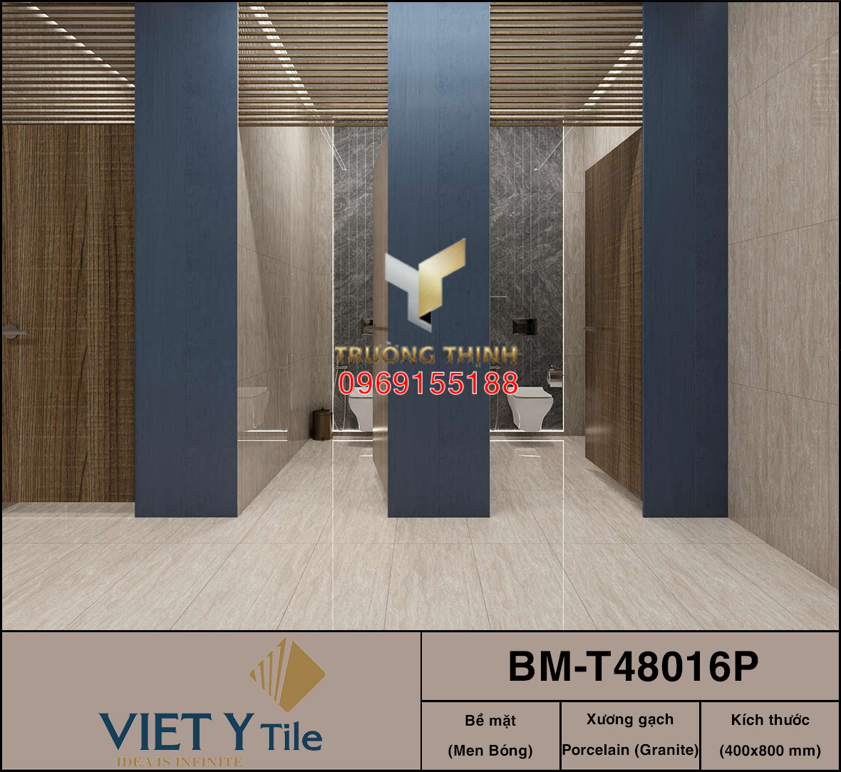 Xu hướng ốp tường gạch Việt Ý 40x80 mới nhất từ Bộ sưu tập VY1