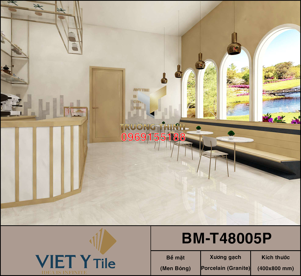 Xu hướng ốp tường gạch Việt Ý 40x80 mới nhất từ Bộ sưu tập VY1