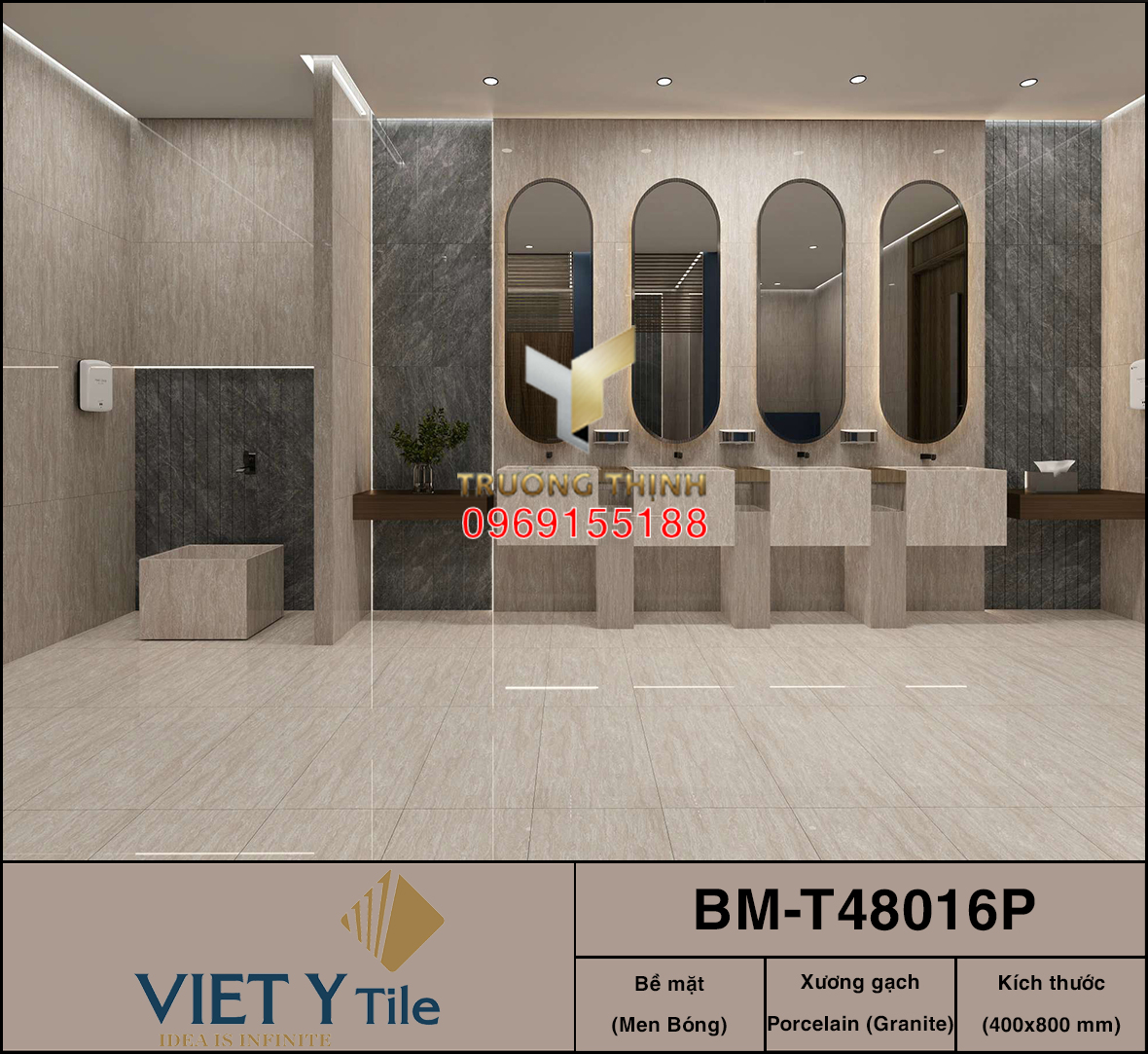 Xu hướng ốp tường gạch Việt Ý 40x80 mới nhất từ Bộ sưu tập VY1
